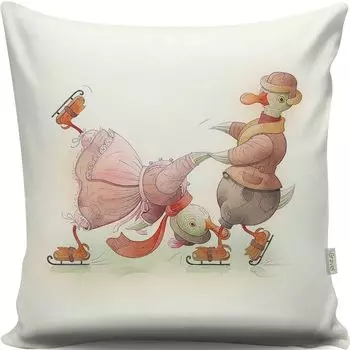 Evila Originals, A13018- GRC2173, разноцветная, подушка, 50 % хлопок / 50 % полиэстер