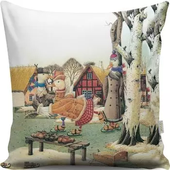 Evila Originals, A13020- GRC2175, разноцветная, подушка, 50 % хлопок / 50 % полиэстер