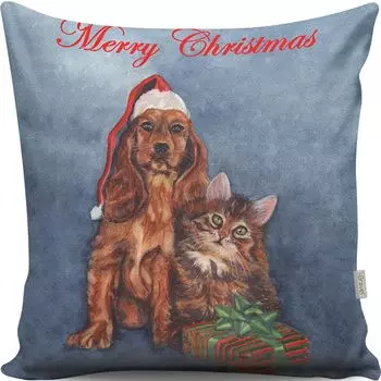 Evila Originals, A13038- GRC2193, разноцветная, подушка, 50 % хлопок / 50 % полиэстер