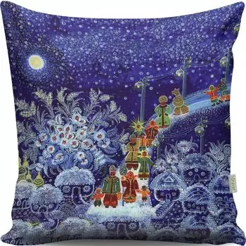 Evila Originals, A13049- GRC3105, разноцветная, подушка, 50 % хлопок / 50 % полиэстер