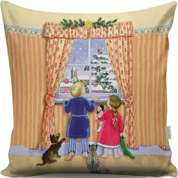 Evila Originals, A13054- GRC3110, разноцветная, подушка, 50 % хлопок / 50 % полиэстер