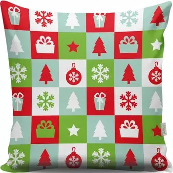 Evila Originals, A13072- GRC3128, разноцветная, подушка, 50 % хлопок / 50 % полиэстер