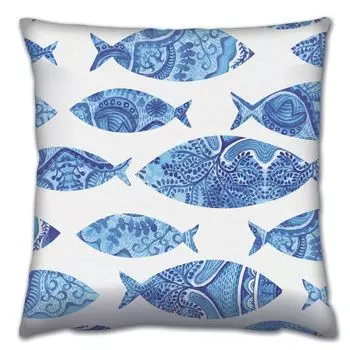 Evila Originals, A14638- GRV2139, разноцветная, подушка, 50 % хлопок / 50 % полиэстер