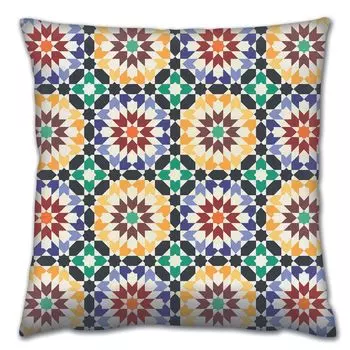 Evila Originals, A14654- GRV0115, разноцветная, подушка, 50 % хлопок / 50 % полиэстер