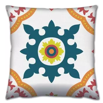 Evila Originals, A14661- GRV0121, разноцветная, подушка, 50 % хлопок / 50 % полиэстер