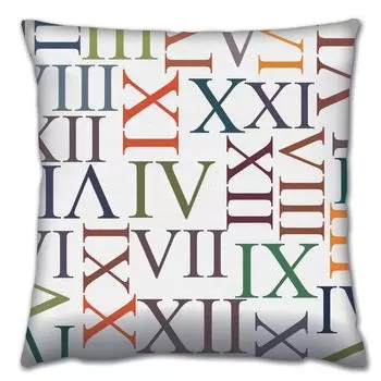 Evila Originals, A14680- GRV2105, разноцветная, подушка, 50 % хлопок / 50 % полиэстер