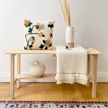 Evila Originals, Anatolia- JYN1105, горчичный, подушка, ткань: 20% лен / 80% полиэстер