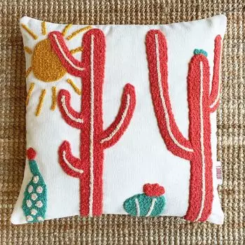 Evila Originals, Anatolia- JYN1227, темно-коралловый, наволочки, ткань: 20% лен / 80% полиэстер