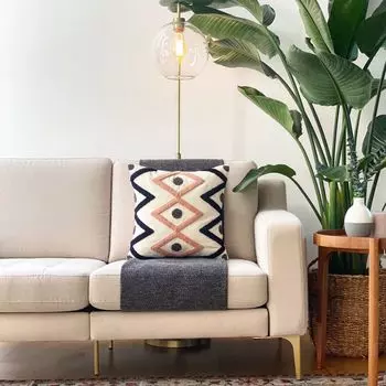 Evila Originals, Anatolia- JYN1235, темно-синий, Наволочки, Ткань: 20% лен / 80% полиэстер