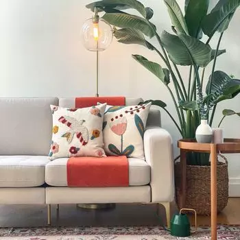 Evila Originals, Anatolia- JYN1244, розовый, подушка, ткань: 20% лен / 80% полиэстер