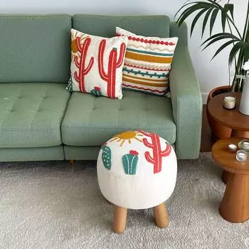 Evila Originals, Anatolia- JYN1263, темно-коралловый, подушка. Ткань: 20 % лен / 80 % полиэстер