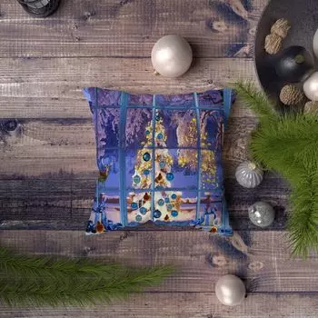 Evila Originals, Azury- KRL1256, разноцветная, подушка, 50% хлопок/50% полиэстер