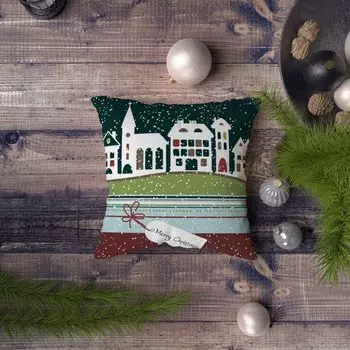 Evila Originals, Azury- KRL1305, разноцветная, подушка, 50 % хлопок/50 % полиэстер