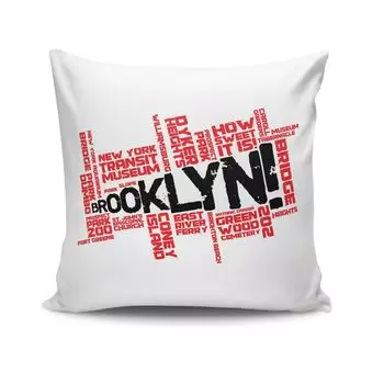 Evila Originals, BRKRLNT- KSY2124, разноцветная, подушка, 50 % хлопок/50 % полиэстер