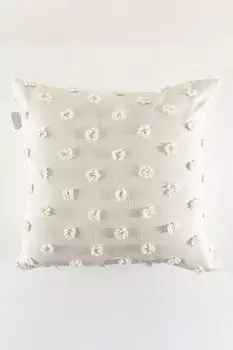 Evila Originals, Craft - Cream, подушка кремового цвета, 100 % ЛЕН, 43 x 43 см