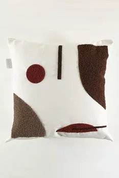 Evila Originals, Craft v2, подушка, разноцветная, 100 % ЛЕН, 43 x 43 см