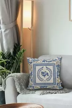 Evila Originals, Ethnic - Blue, подушка, синий, 100 % ПОЛИЭСТЕР, 40 x 40 см