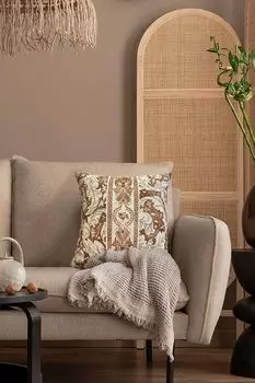 Evila Originals, Ethnic - Tile Red v2, подушка, плиточный красный, 100 % ПОЛИЭСТЕР, 40 x 40 см