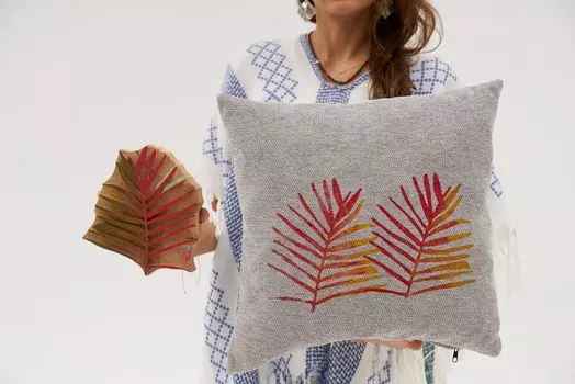 Evila Originals, Futago - Серый, подушка, серый, 100% ШЕНИЛ, 50 x 50 см