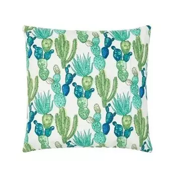 Evila Originals, Хлопковая напольная подушка, зеленая, 100% ХЛОПОК, 60 x 60 см