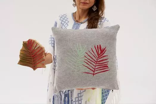 Evila Originals, Iro Ha - Grey, подушка, серый, 100% ШЕНИЛ, 50 x 50 см