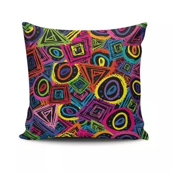 Evila Originals, NKRLNT- CLV0115, разноцветная, подушка, 50 % хлопок/50 % полиэстер