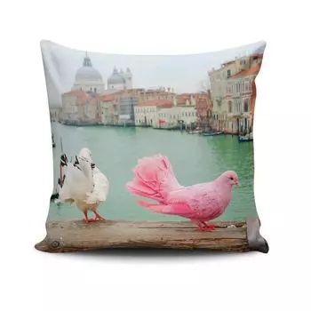 Evila Originals, NKRLNT- CLV0170, разноцветная, подушка, 50 % хлопок/50 % полиэстер