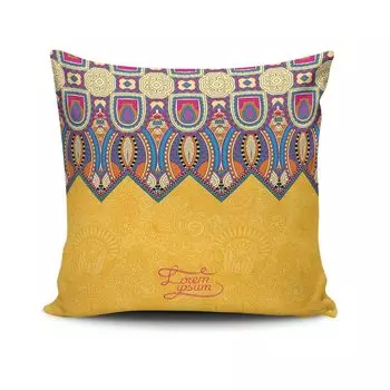 Evila Originals, NKRLNT- CLV0174, разноцветная, подушка, 50 % хлопок/50 % полиэстер