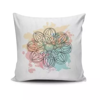 Evila Originals, NKRLNT- CLV0230, разноцветная, подушка, 50 % хлопок/50 % полиэстер