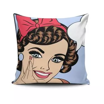 Evila Originals, NKRLNT- CLV0239, разноцветная, подушка, 50 % хлопок/50 % полиэстер