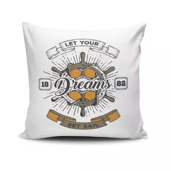 Evila Originals, NKRLNT- CLV0243, разноцветная, подушка, 50 % хлопок/50 % полиэстер