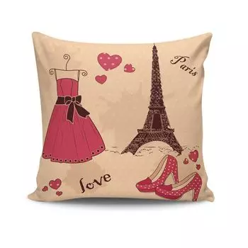 Evila Originals, NKRLNT- KSY0114, разноцветная, подушка, 50% хлопок/50% полиэстер