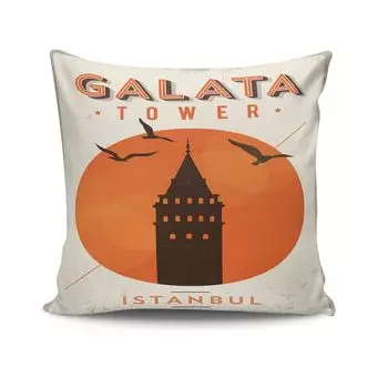 Evila Originals, NKRLNT- KSY0120, разноцветная, подушка, 50% хлопок/50% полиэстер