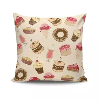 Evila Originals, NKRLNT- KSY0128, разноцветная, подушка, 50% хлопок/50% полиэстер