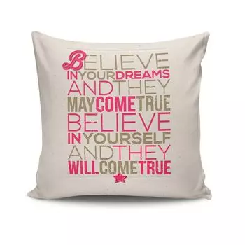 Evila Originals, NKRLNT- KSY0137, разноцветная, подушка, 50 % хлопок/50 % полиэстер