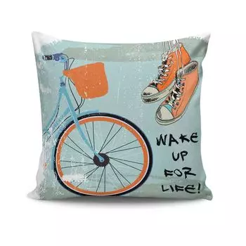 Evila Originals, NKRLNT- KSY0158, разноцветная, подушка, 50 % хлопок/50 % полиэстер