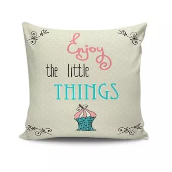 Evila Originals, NKRLNT- KSY0163, разноцветная, подушка, 50% хлопок/50% полиэстер