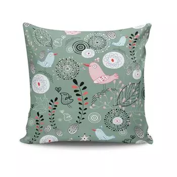 Evila Originals, NKRLNT- KSY2117, разноцветная, подушка, 50% хлопок/50% полиэстер