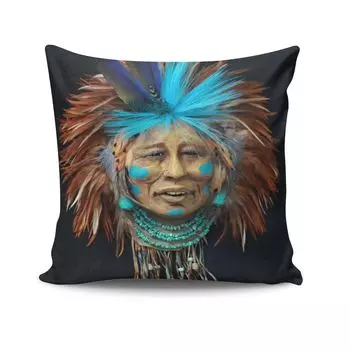 Evila Originals, NTVKRLNT- KSY2137, разноцветная, подушка, 50% хлопок/50% полиэстер