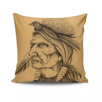 Evila Originals, NTVKRLNT- KSY2139, разноцветная, подушка, 50% хлопок/50% полиэстер