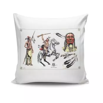 Evila Originals, NTVKRLNT- KSY2142, разноцветная, подушка, 50% хлопок/50% полиэстер