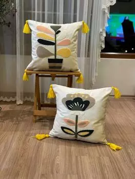 Evila Originals, Подушка для пунша из двух частей v9 — многоцветная, подушка, многоцветная, 100 % ПОЛИЭСТЕР, 43 x 43 см