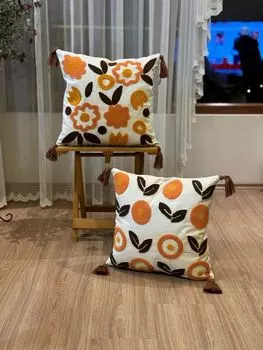 Evila Originals, Подушка для пунша из двух частей v10 — многоцветная, подушка, многоцветная, 100 % ПОЛИЭСТЕР, 43 x 43 см