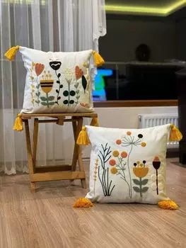 Evila Originals, Подушка для пунша из двух частей v5 — многоцветный, подушка, разноцветная, 100 % ПОЛИЭСТЕР, 43 x 43 см