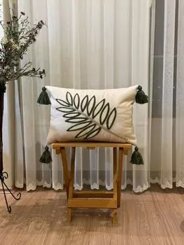 Evila Originals, Punch Cushion - Green, подушка, зеленый, 100 % ПОЛИЭСТЕР, 43 x 43 см
