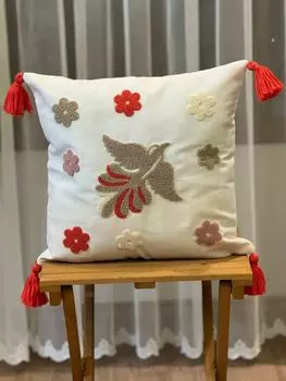 Evila Originals, Punch Cushion v1 - Красный, подушка, красный, 100 % ПОЛИЭСТЕР, 43 x 43 см