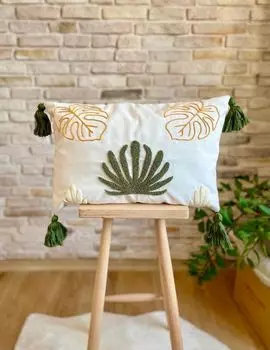 Evila Originals, Punch Cushion v2 - Зеленый, подушка, зеленый, 100 % ПОЛИЭСТЕР, 43 x 43 см