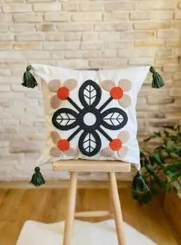 Evila Originals, Punch Cushion v44 - Multicolor, подушка, разноцветная, 100 % ПОЛИЭСТЕР, 43 x 43 см