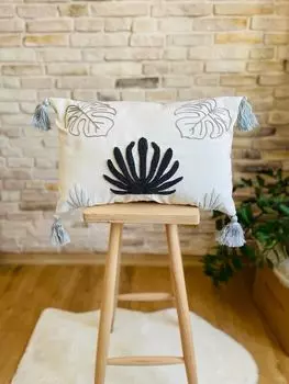 Evila Originals, Punch Cushion v5 - Серый, подушка, серый, 100 % ПОЛИЭСТЕР, 43 x 43 см