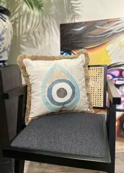 Evila Originals, YST0410, подушка, синий, 100 % ПОЛИЭСТЕР, 45 x 45 см